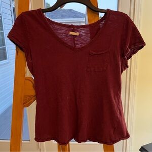Sheer V-Neck T-Shirt